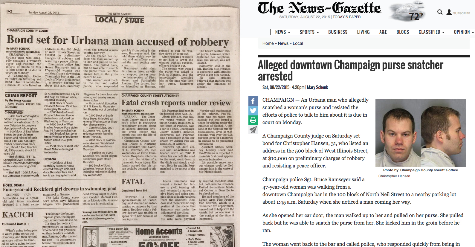 He the newspaper. Breaking News Gazette. Robbery and burglary newspaper articles. Хансен Кристофер литература.